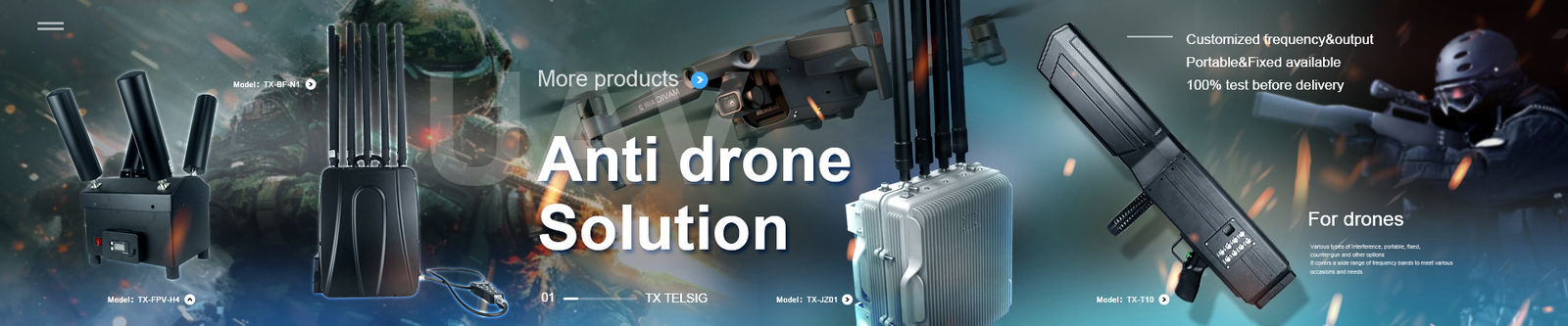 Utrudniacz sygnału drona