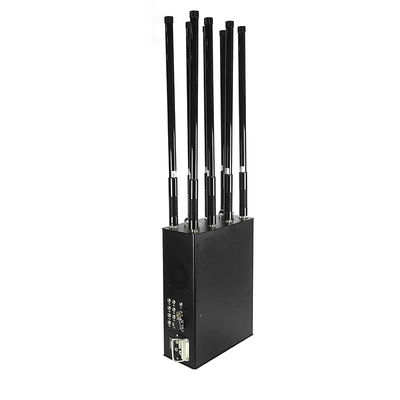 Camouflage Color 6 Band Manpack Drone Signal Jammer With Rechargeable Battery
