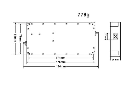 Customized ultra wide band high power 100W 500-1000mhz RF wireless power amplifer module